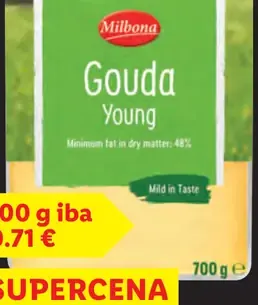Milbona Gouda plnotučný syr
