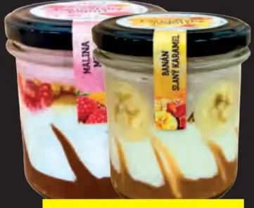 Remeselný jogurt v skle