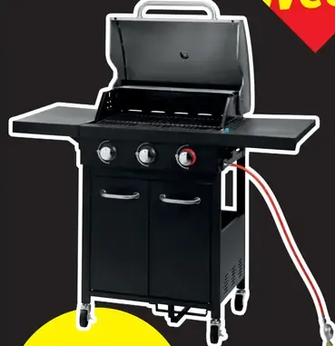 Grill Meister Plynový gril s 3 plameňmi