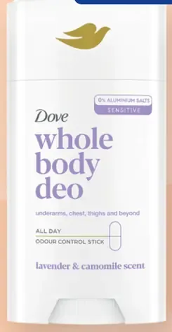 Dove whole body deo dámsky tuhý dezodorant