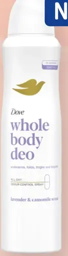Dove whole body deo dámsky dezodorant v spreji