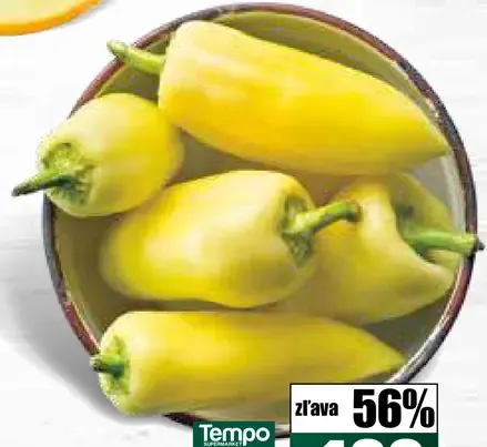 Paprika zeleninová biela voľná