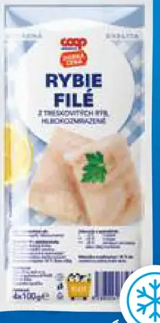 Rybárska file Filet z treskovitých rýb hlbokozmrazené