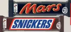 Mars tyčinka - Snickers tyčinka