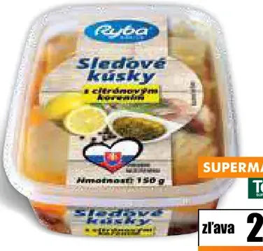 Sledové kúsky s citrónovým korením