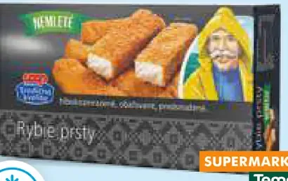 Rybí prsty hlboko mrazené