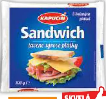 Kapucín sendvič plátkový syr
