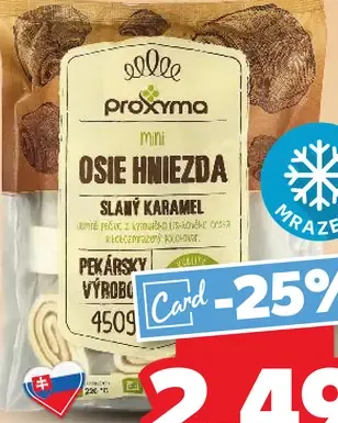 Proxima osie hniezda slaný karamel máč mrazené pečivo