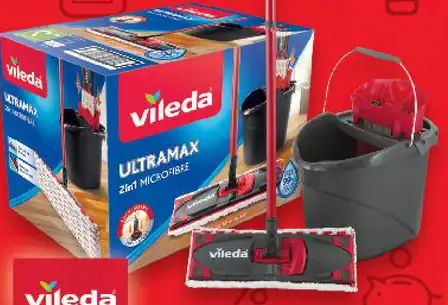 Vileda Súprava na umývanie podlahový mop s teleskopickou tyčou a vedro