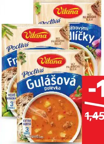 Vitana Polievka rôzne druhy