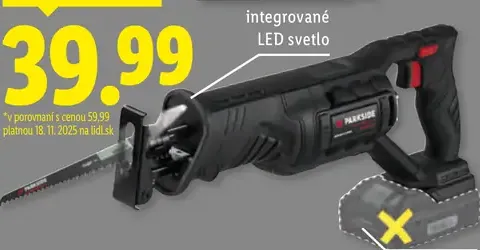 Parkside Performance Aku chvostová píla