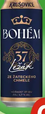 Krušovice Bohem ležák plechovka