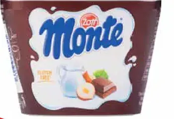 Monte mliečny dezert