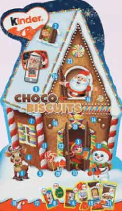 Kinder Choco Biscuits adventný kalendár