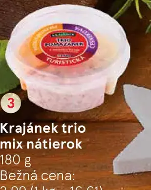 Krájané trio mix nátierok