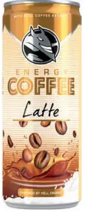 Hell Coffee energetický nápoj plechovka