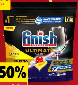 Finish Kapsuly do umývačky Ultimate+ Lemon