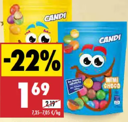 Monti Candi dražé čokoládové