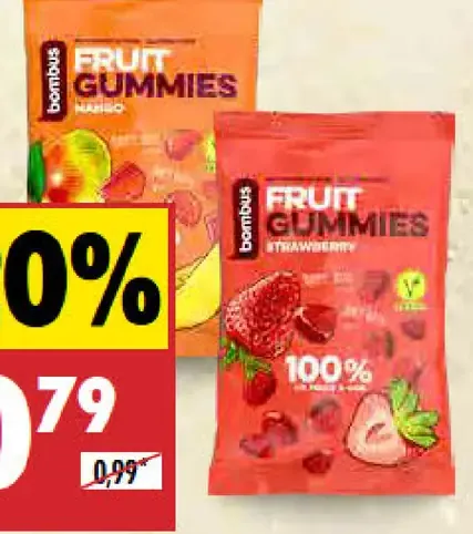 Bombus želé Fruit Gummies jahoda/mango