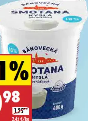 Milsy Kyslá smotana 16 %