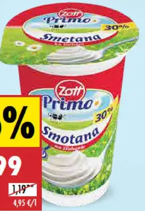 Zott Primo Smotana na šľahanie 30 %