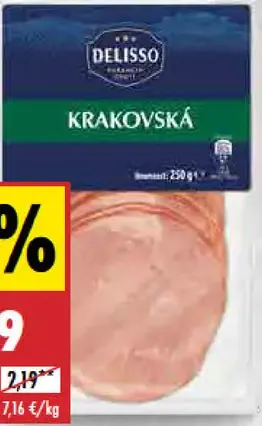 Delisso Krakovská saláma