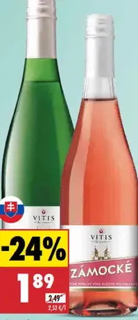 Zámocké sýtené vino biele/rosé Vitis
