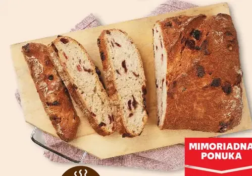 Kváskový chlieb s brusnicami