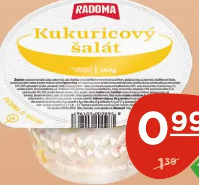 Šalát kukuricový