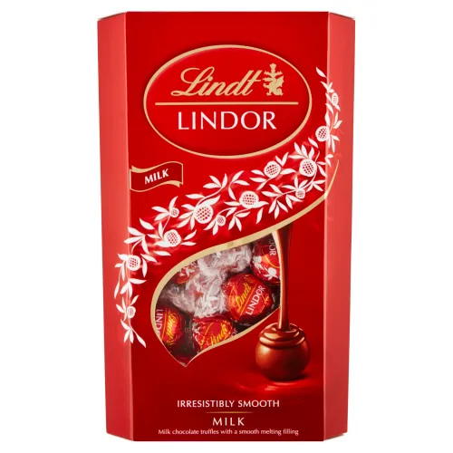 Lindt Lindor Mliečna čokoláda s jemnou tekutou náplňou