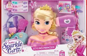 Sparkle Girlz Princess Deluxe česacia hlava