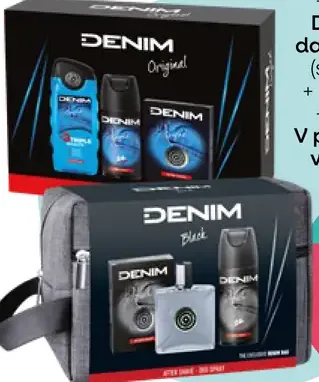 Denim Black kozmetická taška