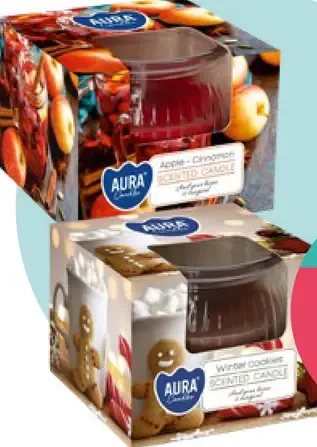 Aura vonná sviečka v skle