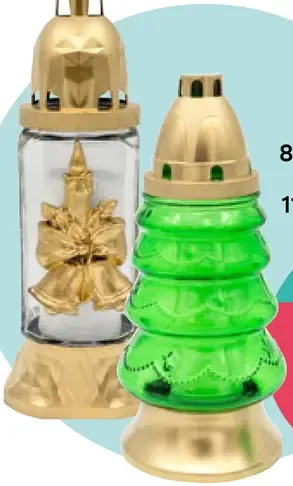 Sklenený kahánek strom zelený