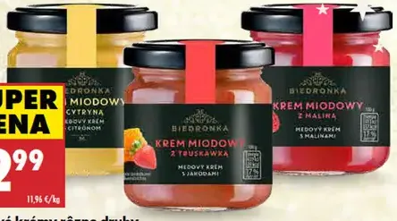 Biedronka Premium Medové krémy