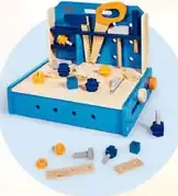 Elefun Drevená kuchynka/dielňa/kozmetický stolík