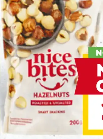 Nice bites lieskové orechy