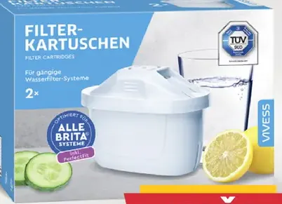 Filtračné patrony Vivess kompatibilné s filtračnými kanvicami Brita
