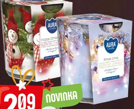 Aura vonná sviečka 2 druhy
