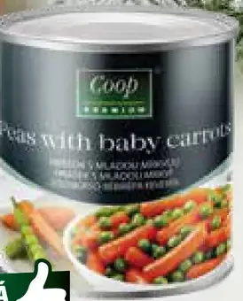 COOP Hrášok s baby mrkvou