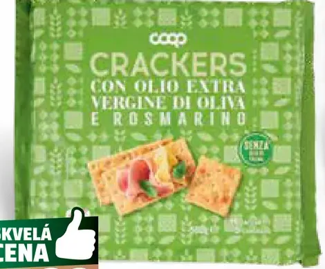Coop Crackers con olio extra vergine di oliva e rosmarino