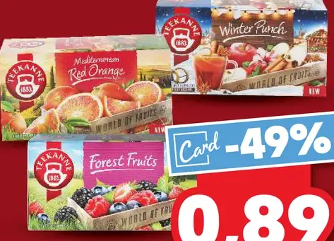 Ovocný čaj rôzne druhy