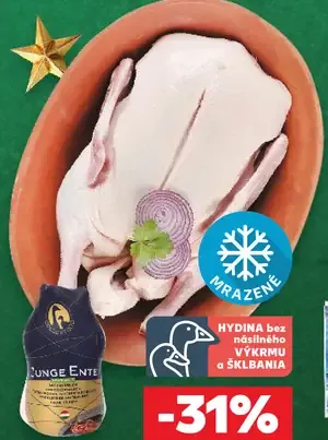 Kačica s drobkami trieda kvality A rôzne kalibre