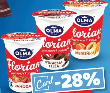 Olma Florian jogurt rôzne druhy