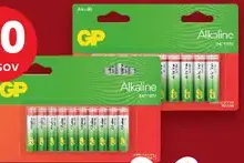 GP Alkálické batérie AA alebo AAA