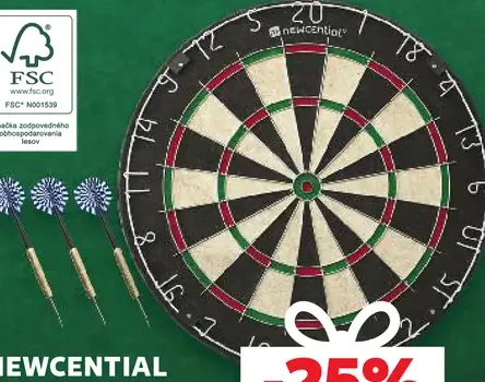 Newcential Sisalový terč na šípky