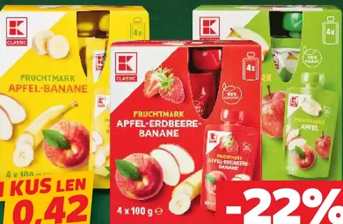 K-Classic Ovocná kapsička 100% rôzne druhy