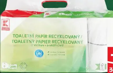 Toaletný papier recyklovaný