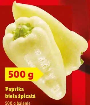 Paprika biela špicatá