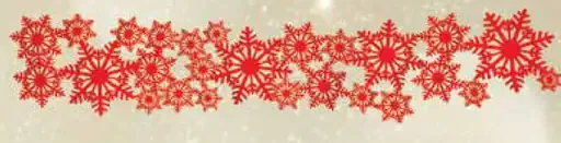 F&F Home behúň na stôl snehová vločka